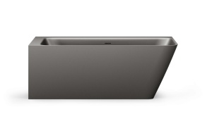 Silkstone bath Quadro Corner D, mat graphite