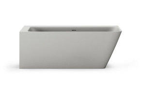 Silkstone bath Quadro Corner D, mat grey