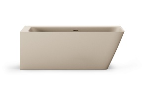 Silkstone bath Quadro Corner D, mat caffe latte