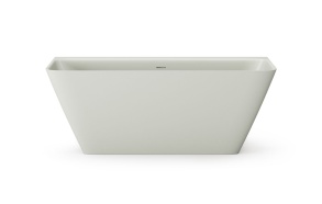 cast stone bathtub Quadro Wall, glossy fog