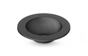 built in silkstone basin Round In Plus, for worktop, mat graphite