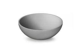 silkstone basin Round, for worktop, mat grey