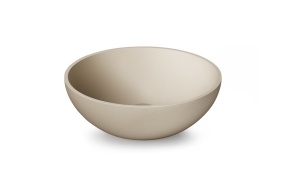 silkstone basin Round, for worktop, mat caffe latte