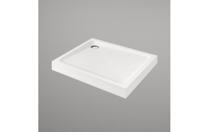 110x90 square stone shower tray, incl front panel and feet