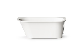 Cast stone bath VARIO L "AD" 168x75cm, white