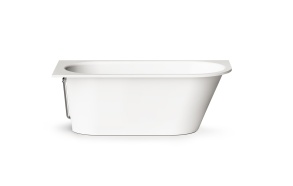 Cast stone bath VARIO M "B" 158x75cm, white