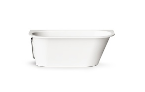 Cast stone bath VARIO M "BC" 158x75cm, white