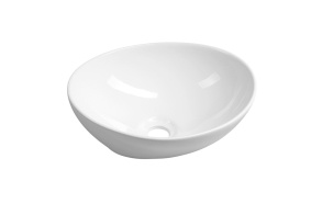 countertop basin Ornella 41x33x14 cm, white