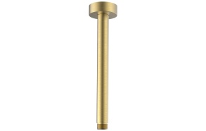 Ceiling shower spout, round, 200 mm, brushed gold