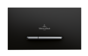Villeroy & Boch ViConnect E300 toilet flush plate, mat black / mat chrome
