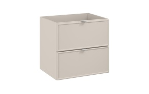 Cabinet Under Washbasin Bredvik Cashmere, 2 drawers, 60x46x57 cm