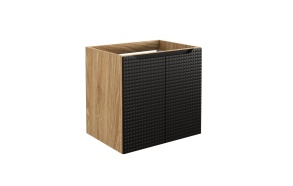 Dune Black Cabinet Under Washbasin 60 cm 2 Doors