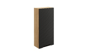 Waves Black Upper Cabinet 35 cm 1 Door