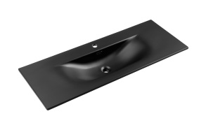 furniture basin Waves 120x46 cm, mat black