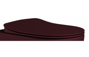 soft close seat, mat red