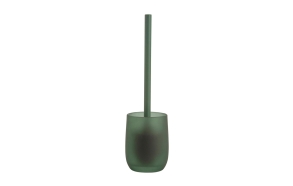FROSTED GREEN GLASS TOILET BRUSH Ø 10 x 36 cm