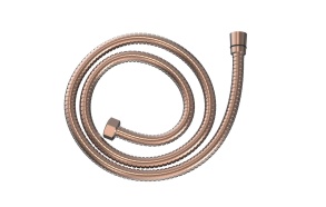 150 cm stainless steel shower hose, brushed rose gold