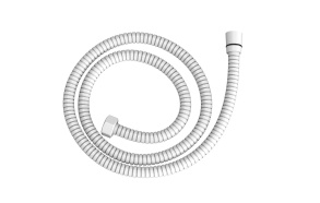 150 cm stainless steel shower hose, mat white