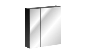 Mirror cabinet Santa Cruz 65x60x17 cm, mat black