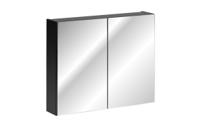 Mirror cabinet Santa Cruz 65x80x17 cm, mat black