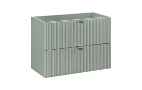 cabinet under washbasin Stripes Green 80x39x57 cm, 2 drawers