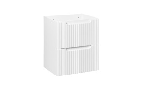 cabinet under washbasin Nova 50x39x57 cm, mat white, 2 drawers