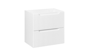 cabinet under washbasin Nova 60x39x57 cm, mat white, 2 drawers