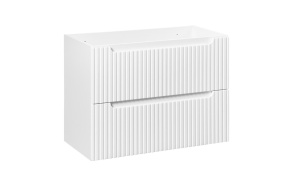 valamukapp Nova 80x39x57 cm, matt valge, 2 sahtlit