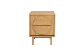 Side Table / Bedstand Groove Natural Oak