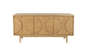 Sideboard Groove 3 Doors Natural Oak