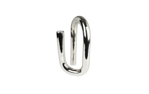Candle Holder Tubo L Shiny Silver