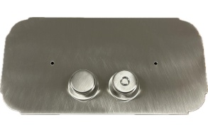 Flush plate, brushed nickel, for Geberit UNICA, DUOFIX, SIGMA, KOMBIFIX UP300, KOMBIFIX UP320