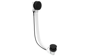 vannisifoon 1200 mm, kork 72 mm, matt must