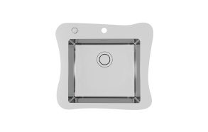 kitchen sink Jubilee, w. Pop-up bottom valve