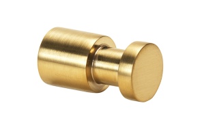 Single robe hook Sablo, brushed gold