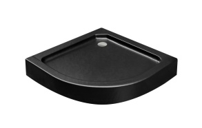 quadrant acrylic shower tray, 90x90x16, black