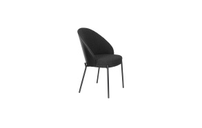Rodin Chair Bouclé Black