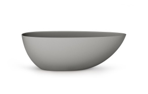 Silkstone kivimassist vann Bella OVO, peidetud sifoon/ülevooluga, matt hall