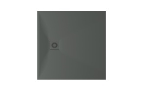 shower tray Lettera 100x100 Grey, including feet, panels, siphon