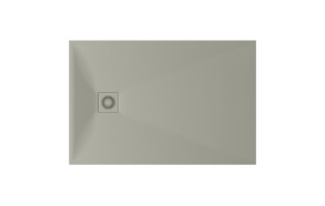 shower tray Lettera 80x120 Fog, including feet, panels, siphon