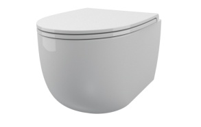 seina wc pott Bull Vertigo, valge, iste ei ole komplektis