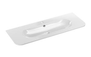 furniture basin Falun 120.4x45.8 cm, glossy white