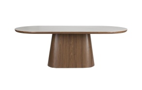 söögilaud Almira Oval Walnut