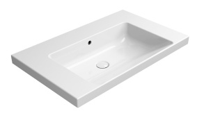 keraamiline valamu NORM 80x50 cm ilma segistiavata, valge ExtraGlaze