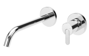 süvistatav valamusegisti Leaf, kroom, seinapealne osa