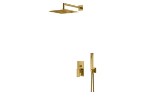 süvistatav dušikomplekt Vertical Linea, Sunrise PVD, seinapealsed osad