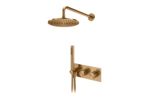 süvistatav dušikomplekt Horizontal, Sunset PVD, seinapealsed osad