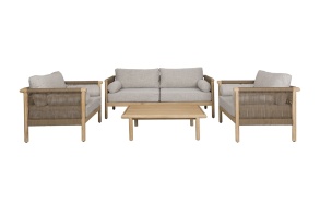 õuekomplekt Oasis (diivan + kohvilaud + 2 tugitooli )