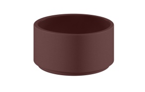 OKE counter top ceramic washbasin, dia. 40cm, mat burgundy