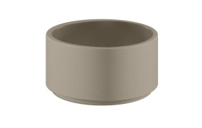 OKE counter top ceramic washbasin, dia. 40cm, mat beige